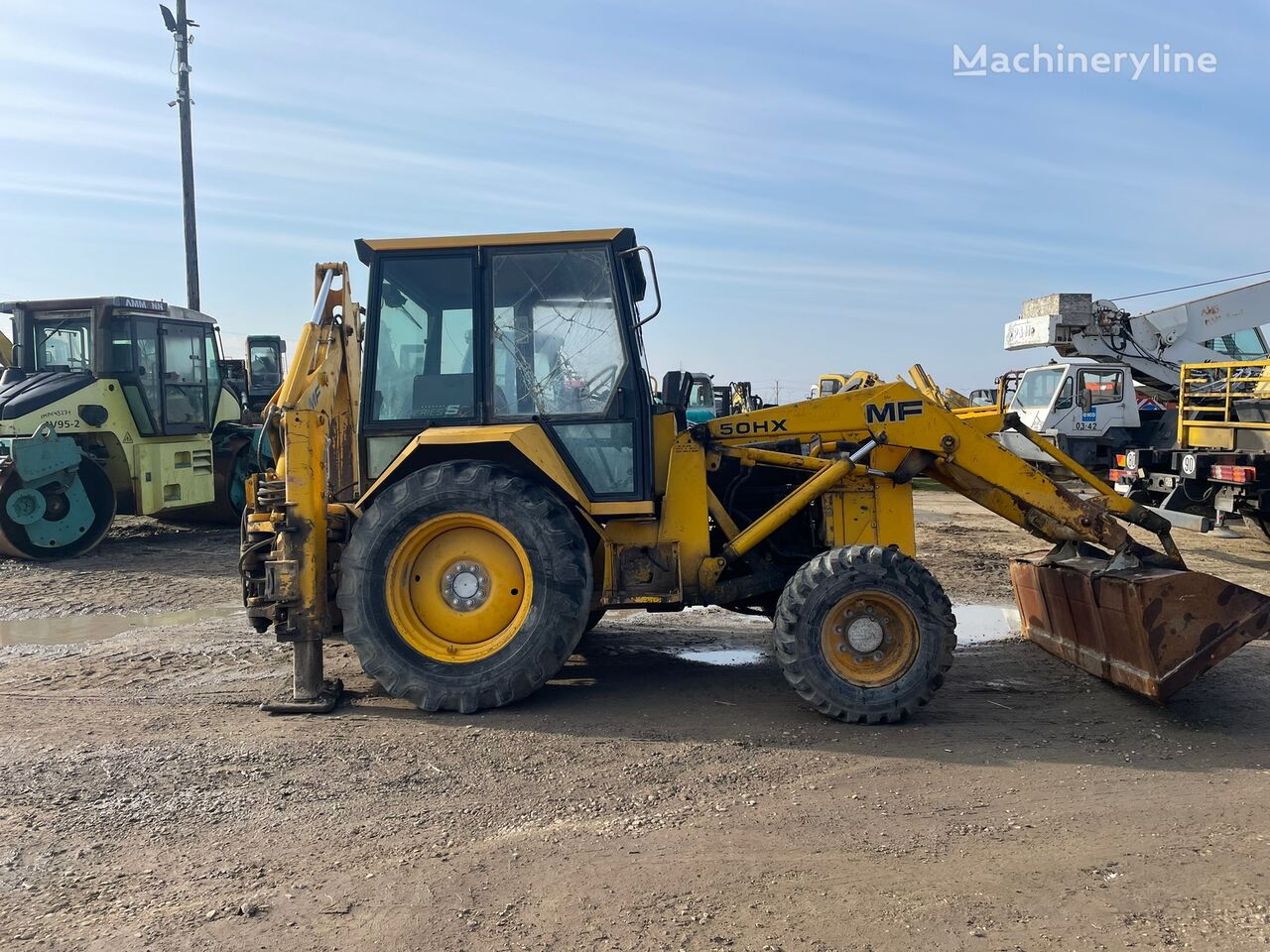 Massey Ferguson 50 HX(for parts ) backhoe loader for parts