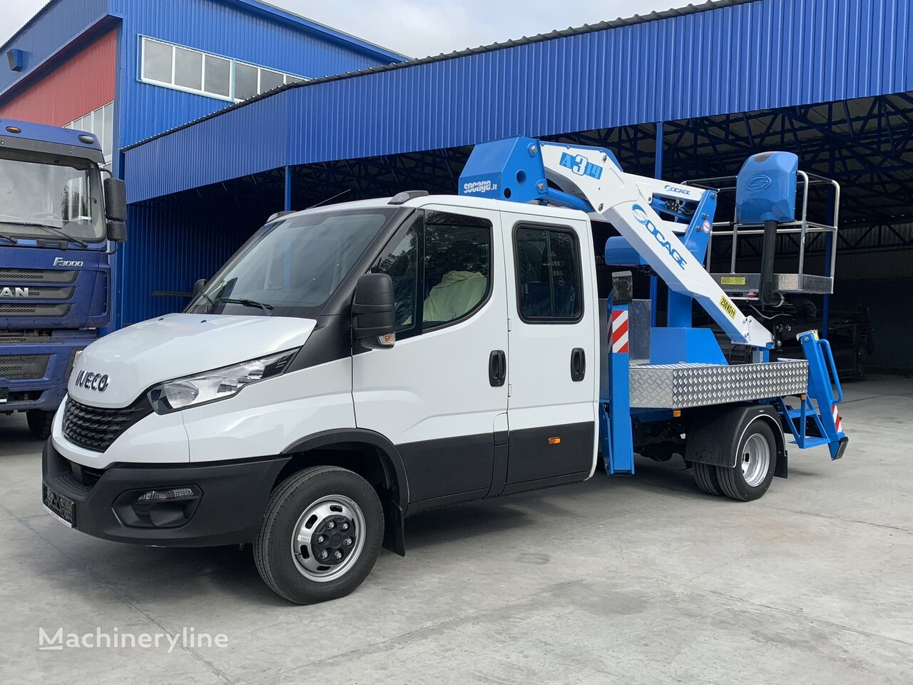 new Socage A314 na shassi IVECO Daily (kabina 7 mest) bucket truck
