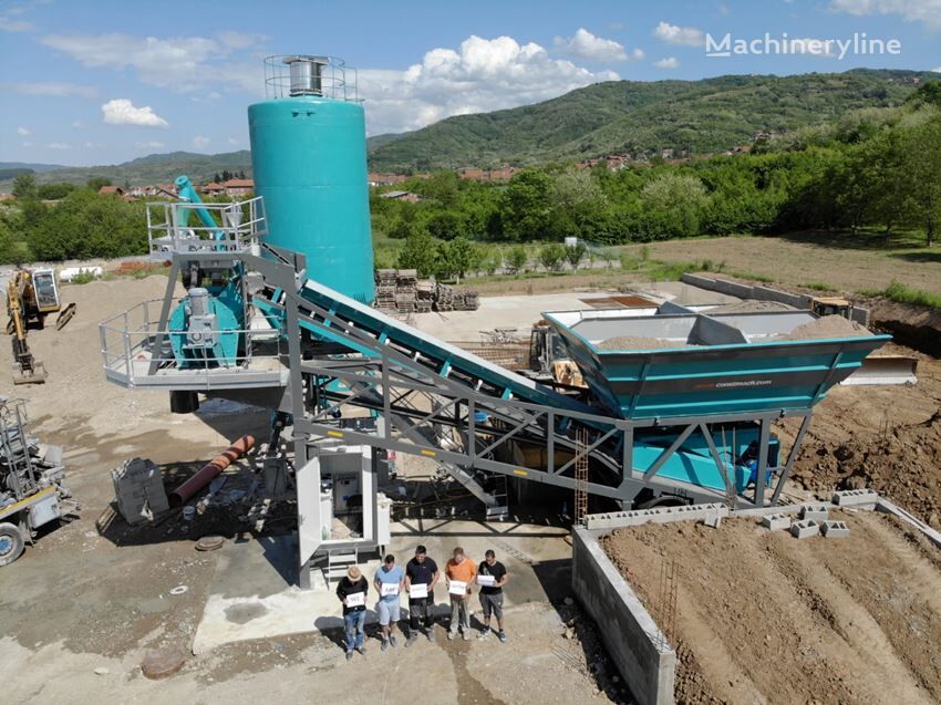 new Constmach Centrale à Béton Mobile 30 m3/h concrete plant