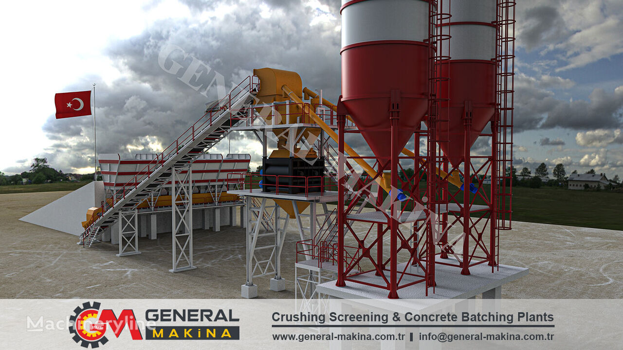 new General Makina POWERFUL MAGNUM 120 concrete plant