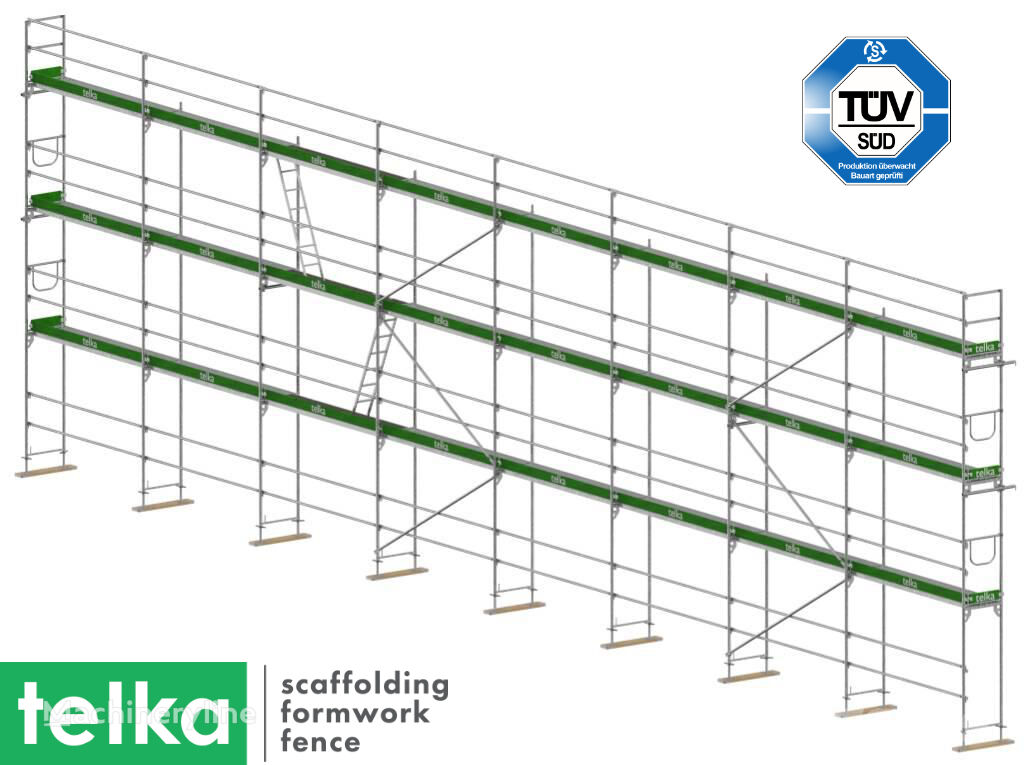 new Telka NEU! STAHL GERÜSTBAU UNICO⁷³ SET 205 m2  STÅLSTILLADS scaffolding