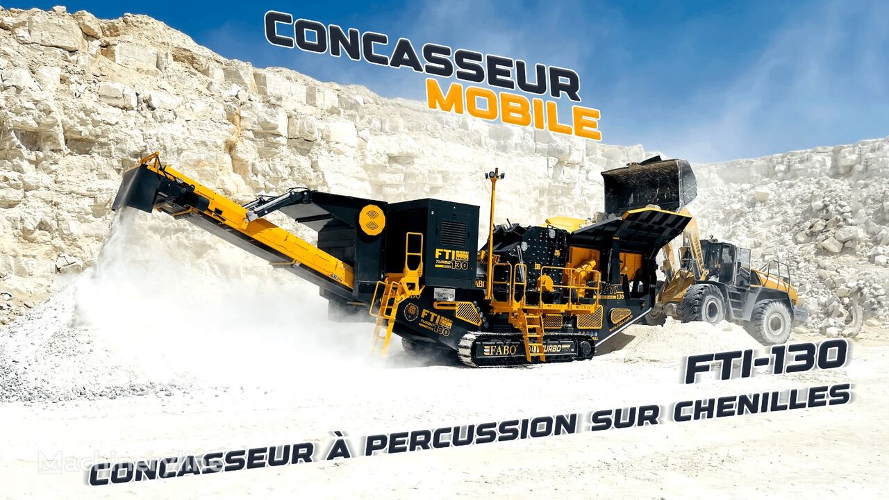 new FABO FTI-130 CONCASSEUR À PERCUSSION SUR CHENILLES | STOCK crushing plant