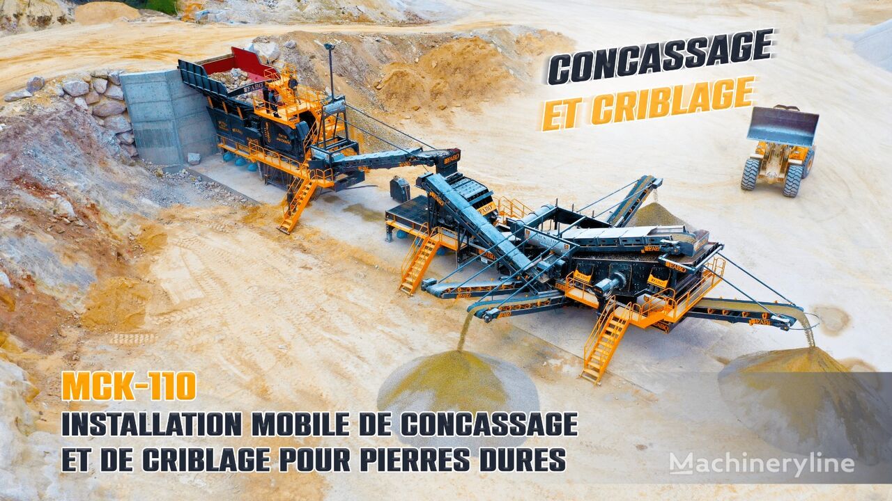new FABO MCK-110 INSTALLATION DE CONCASSAGE ET DE CRIBLAGE MOBILE | STOCK crushing plant