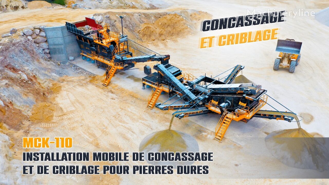 new FABO MCK-110 INSTALLATION DE CONCASSAGE ET DE CRIBLAGE MOBILE | STOCK mobile crushing plant